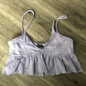Urban outfitter lace crop top